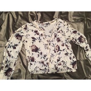 Kendall &a Kylie Floral Crop Top