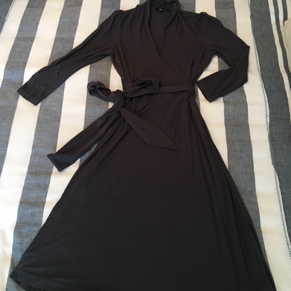 Banana Republic Dresses - Charcoal Grey Banana Republic Wrap Dress Banana Republic Dresses - Charcoal Grey Banana Republic Wrap Dress