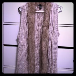 Alfani fur sweater vest