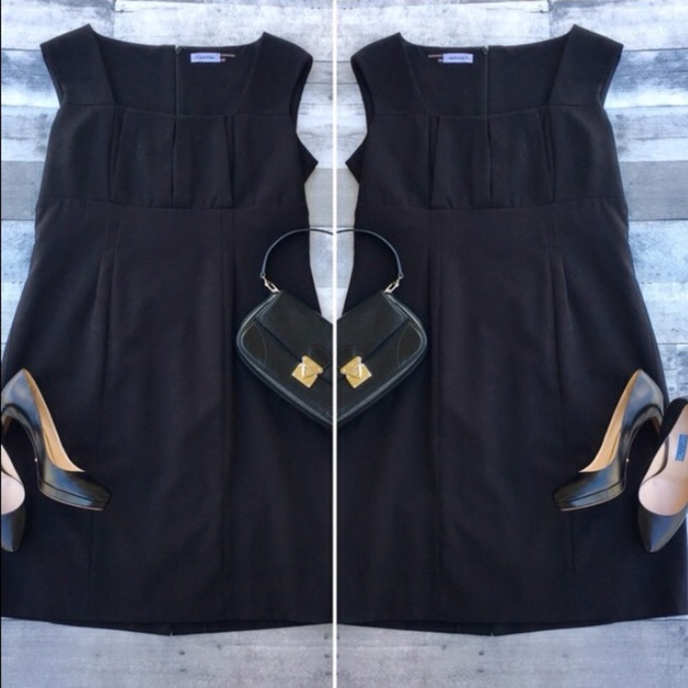 Calvin Klein LBD sleeveless empire waist size 14