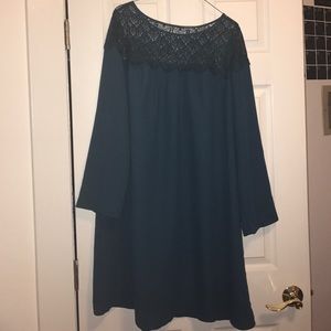 Emerald green dress