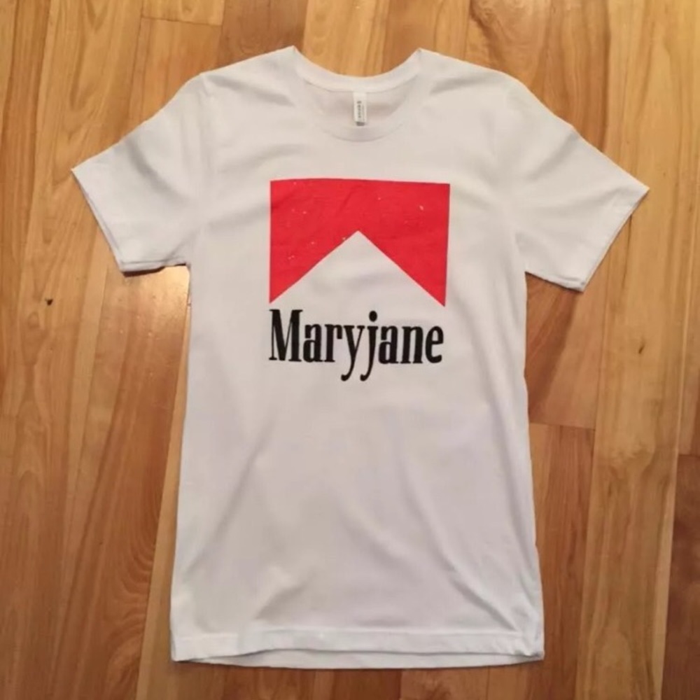 Maryjane Tshirt Unisex cannabis marijuana tee XS