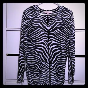 XS Michael Kors zebra stripped sweater