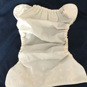 Flip cloth diaper with inserts