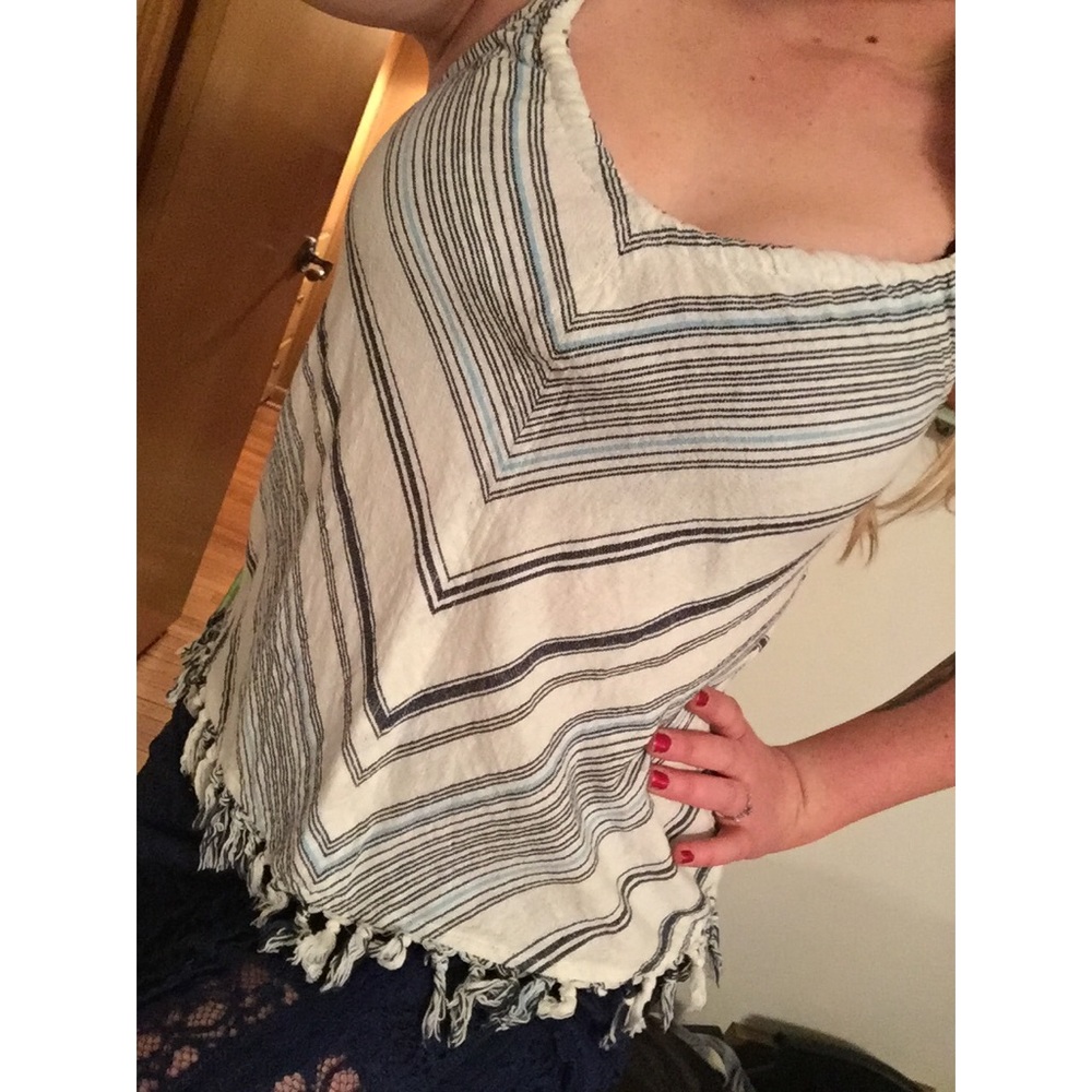 Hippie laundry boho tank with fringe