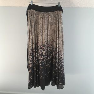 Floral maxi skirt