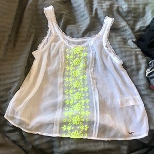 Hollister see through babydoll top