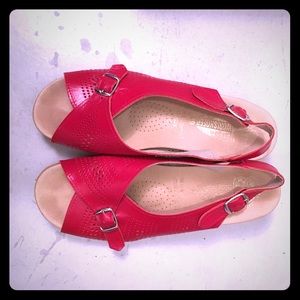 Red Worishofer Sandals