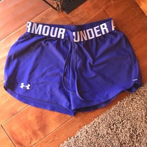 BLUE UNDER AMOUR SHORTS