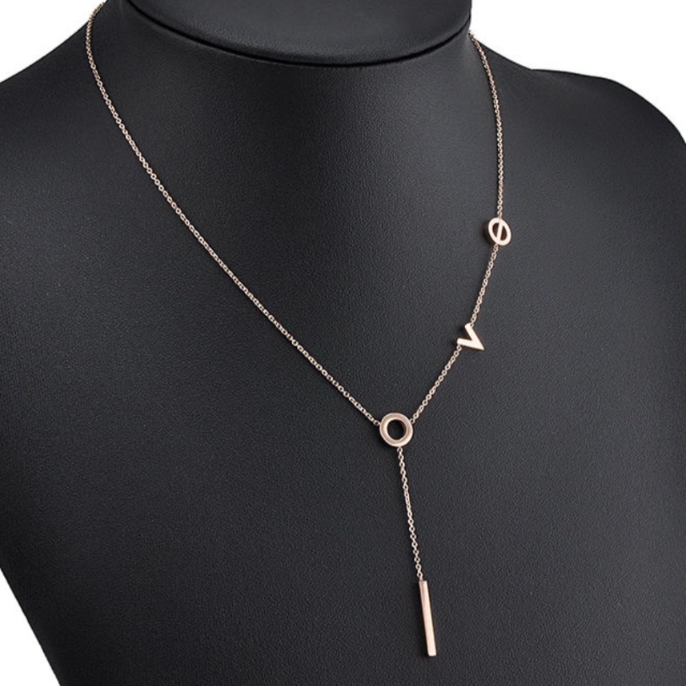 ROSE GOLD LOVE NECKLACE!!!🔥✔️
