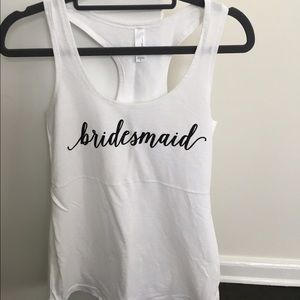 Bridesmaid tank