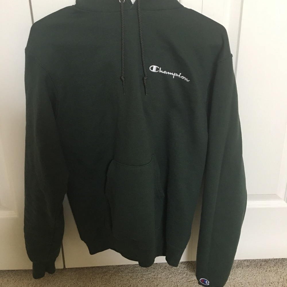 Champion forest green hoodie