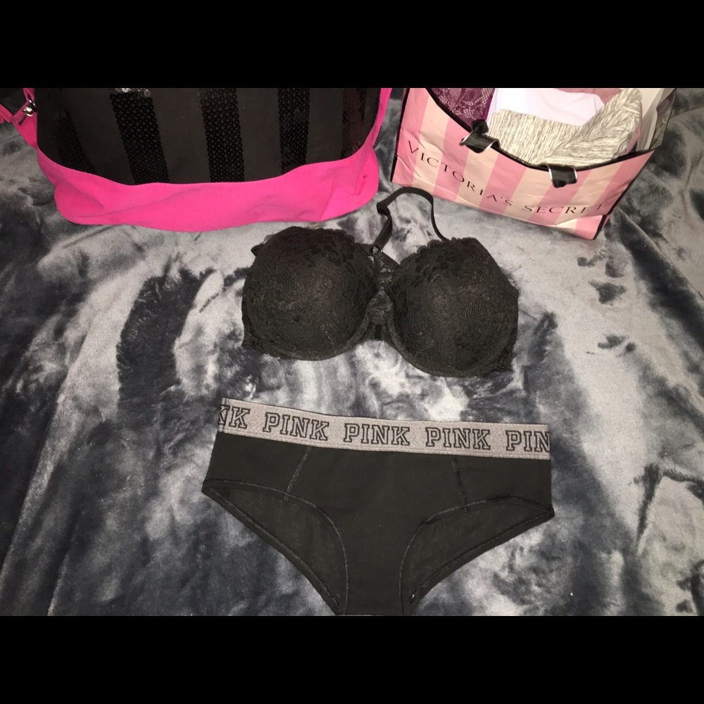 VS black bralette
