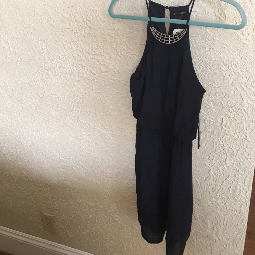 As u wish navy blue dress