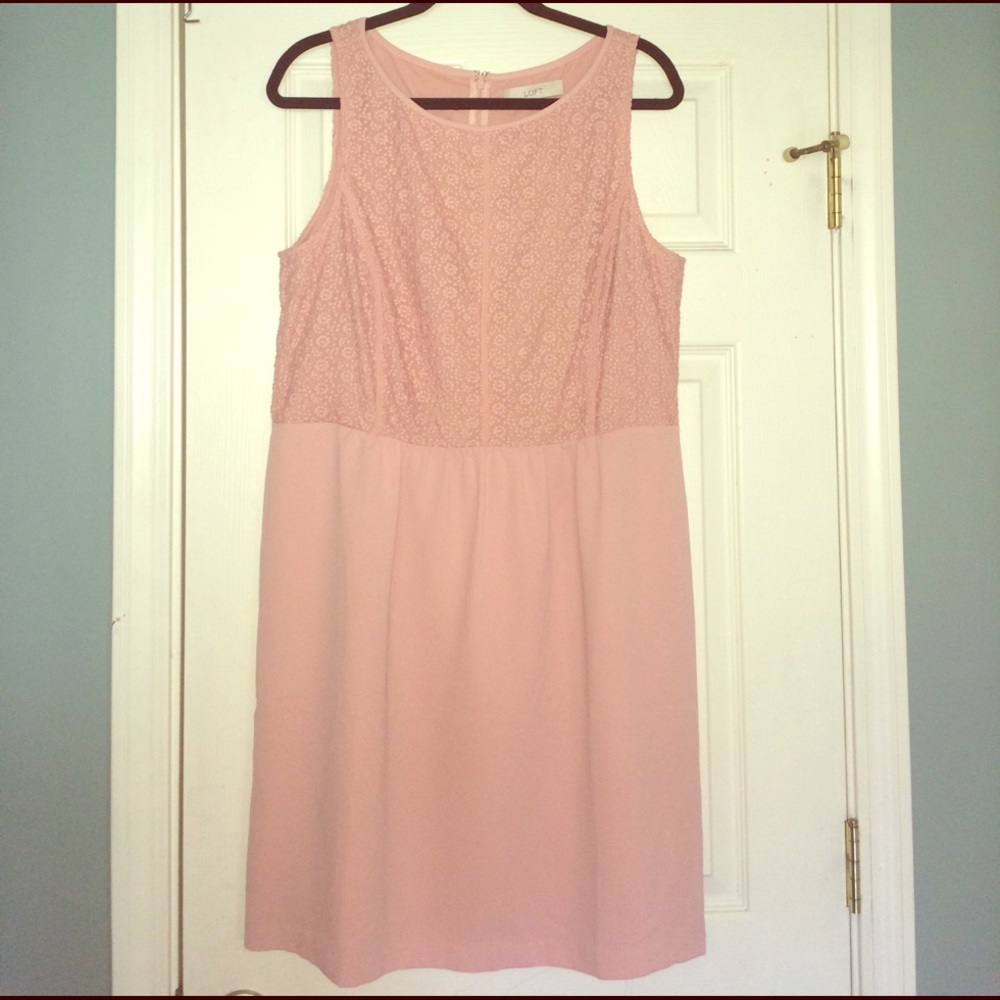NWOT Loft Dress in Beautiful Blush Color