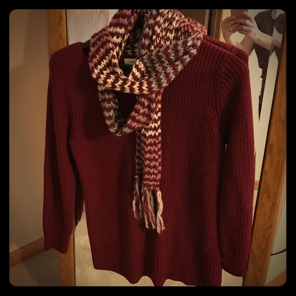 Sweater and scarf