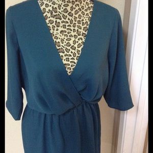Loft teal dress