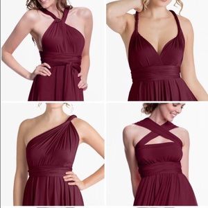 Henkka Burgundy Wine color Dress
