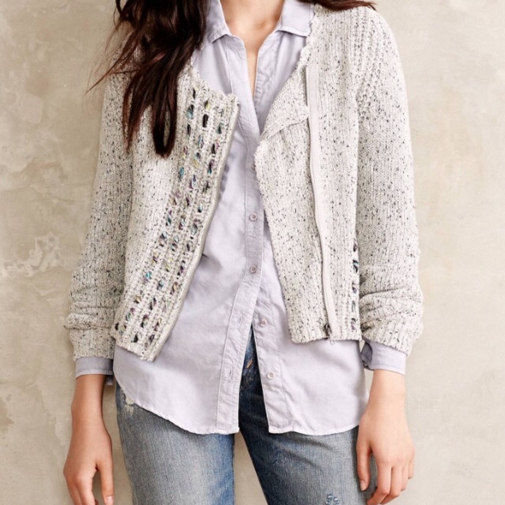 Anthropologie zip sweater!