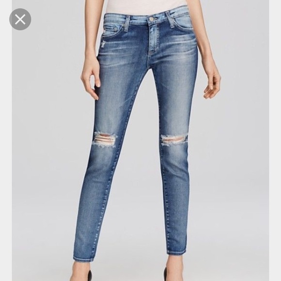AG distressed super skinny legging in 18Y Rip-SOLD - Picture 5 of 8