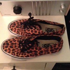 Cheetah print vans