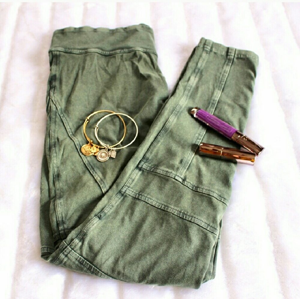 Sage Green Moto Leggings