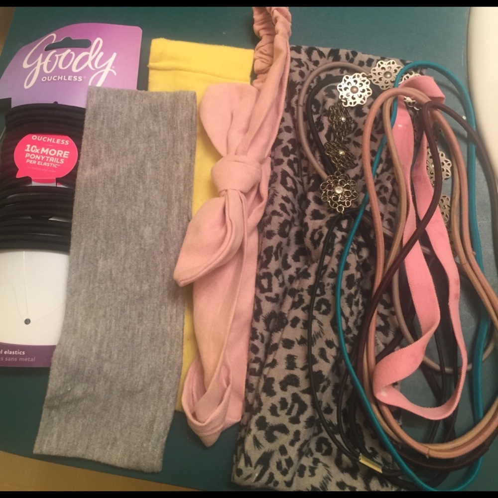 Hair ties and headbands