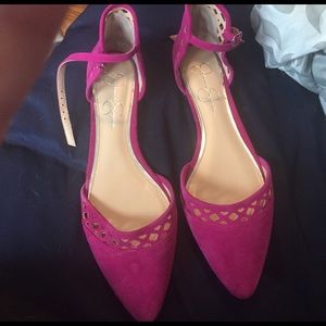 Ankle clasp Jessica Simpson flats
