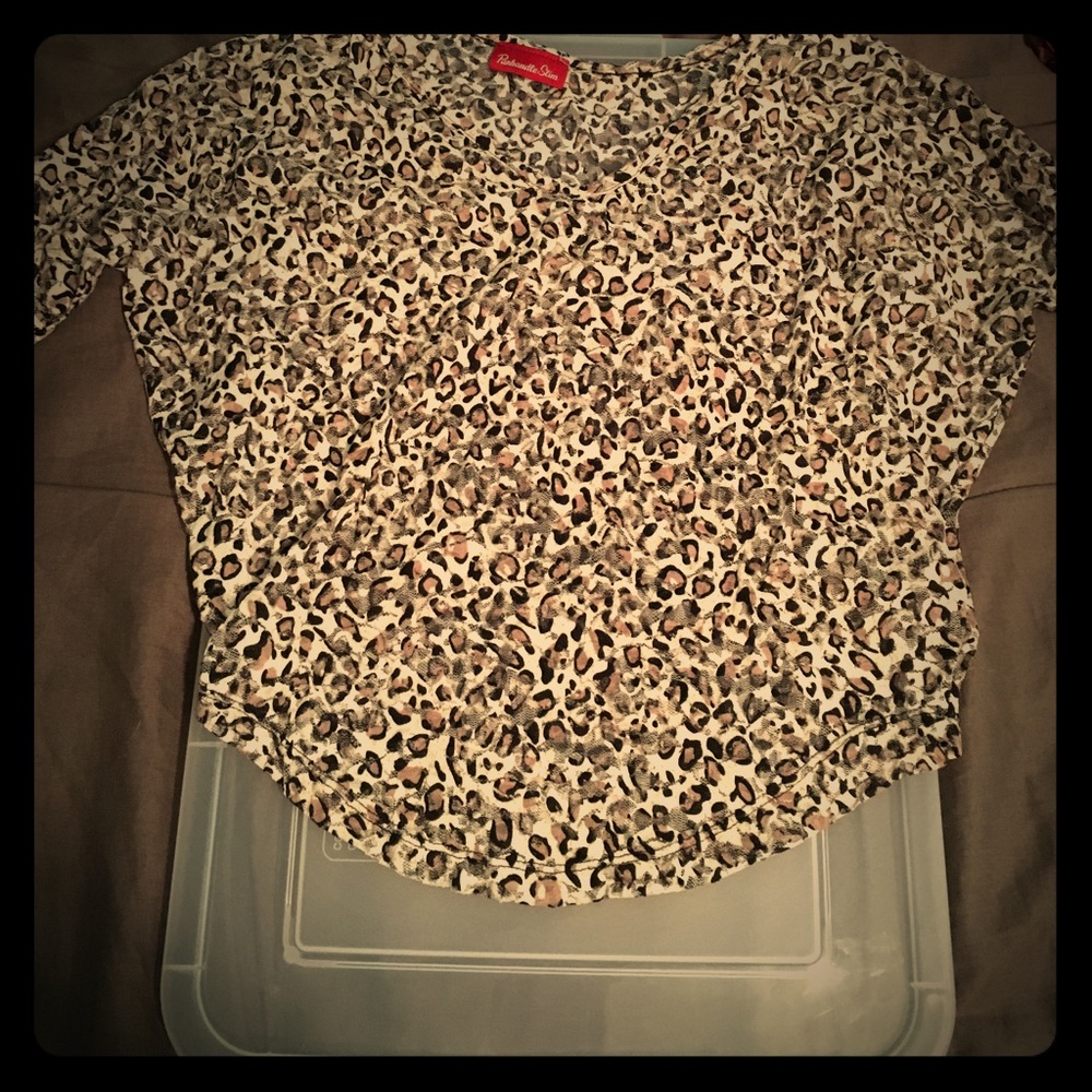 See through croptop, cheetah