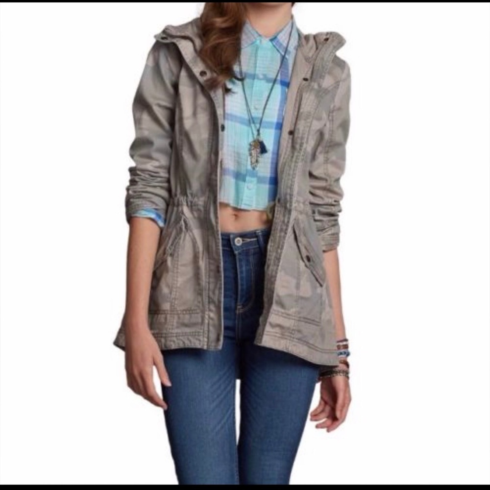 Hollister north jetty parka jacket