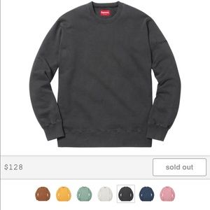 Supreme overdyed crewneck (black) ss17