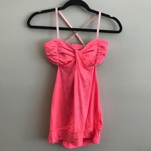 Lululemon Open Back Tank - Neon Coral