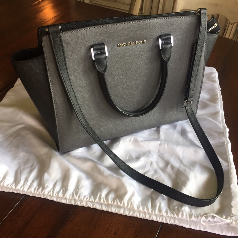 Michael Kors Selma Medium Saffiano Leather Satchel