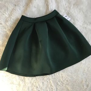 Hunter Green Skater Skirt