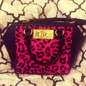 Betsey Johnson cowhide purse