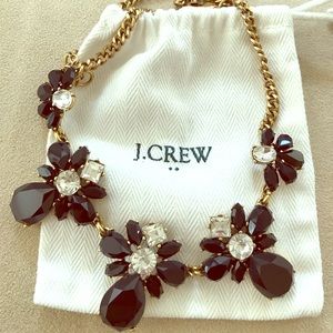 J. Crew Flower Fringe Necklace