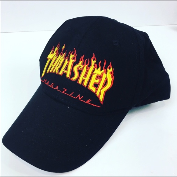 Thrasher Flames Dad Hat - Picture 2 of 2