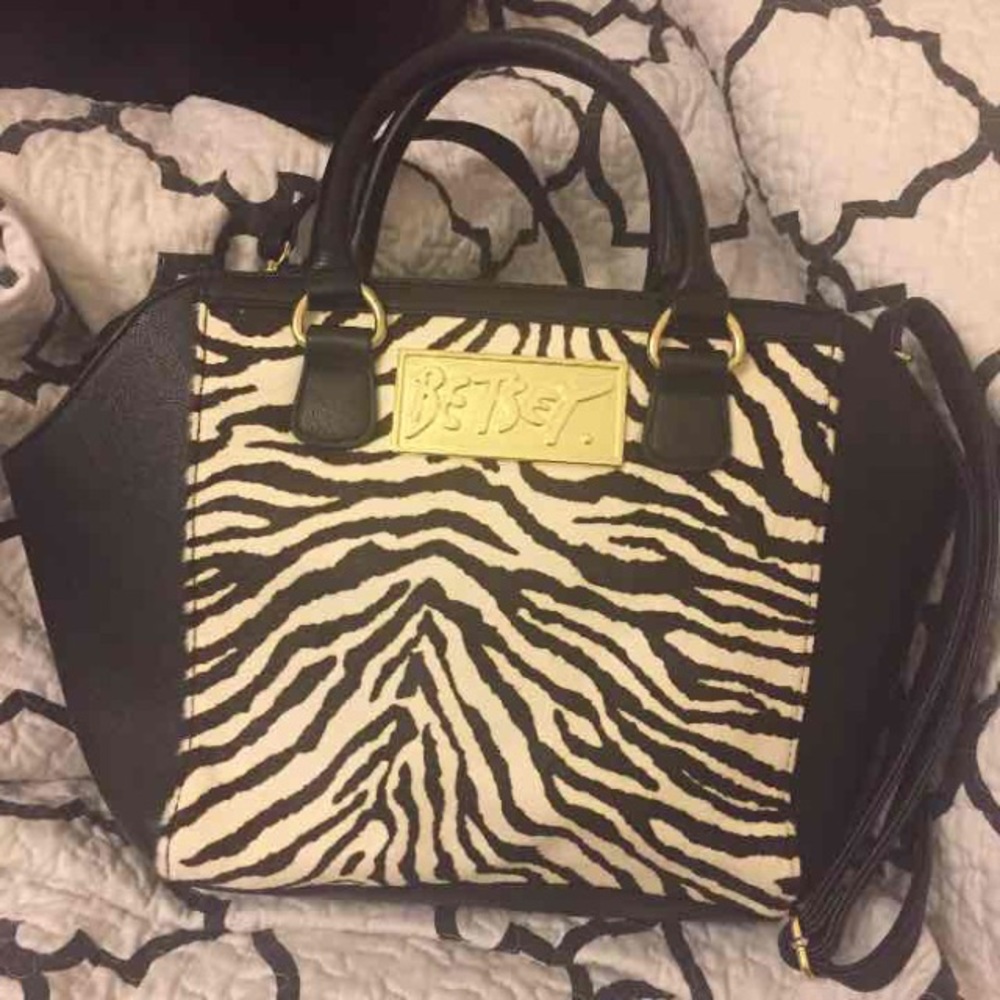 Betsey Johnson cowhide purse