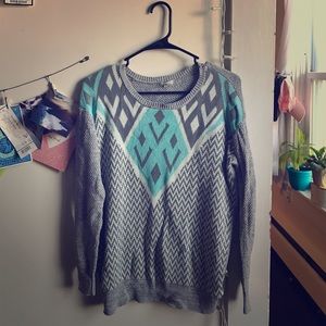 Patterned sweater purchased at UO