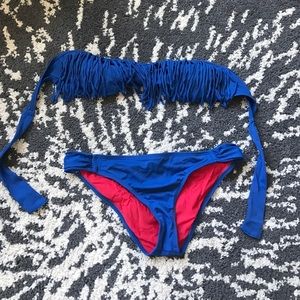 GUESS brand bikini set fringe