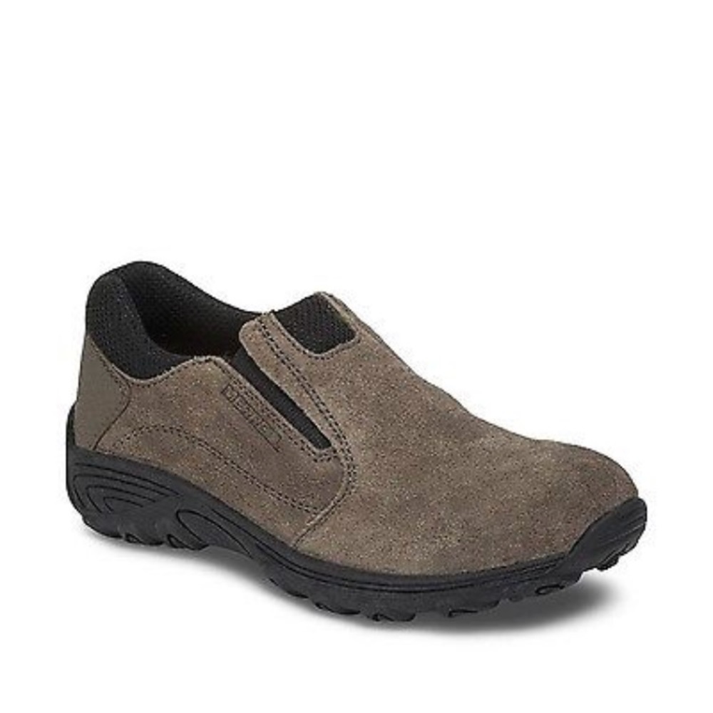 Merrell novica  taupe and black slip on shoes