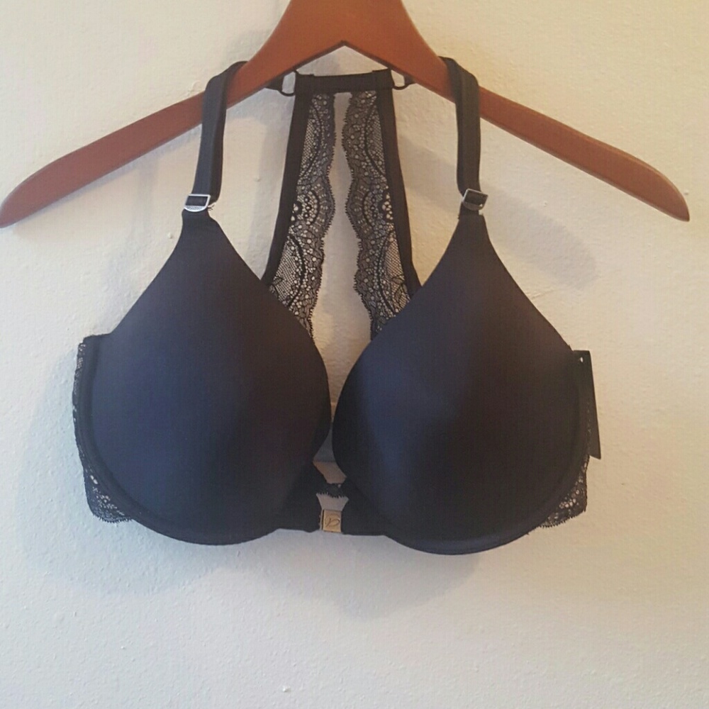 Parisa Black Lace Racerback Molded Cup Bra