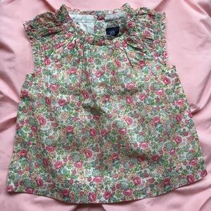 Baby Gap floral top 18-14 months, Brand new w tags