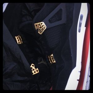 Jordan 4s Gold and Black 11.5