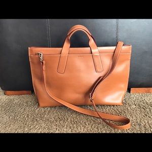 Lodis - NEW Tan LEATHER Laptop Tote - NWT
