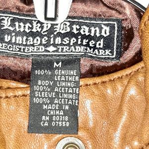 Leather jacket ( Lucky Brand ) new without tag