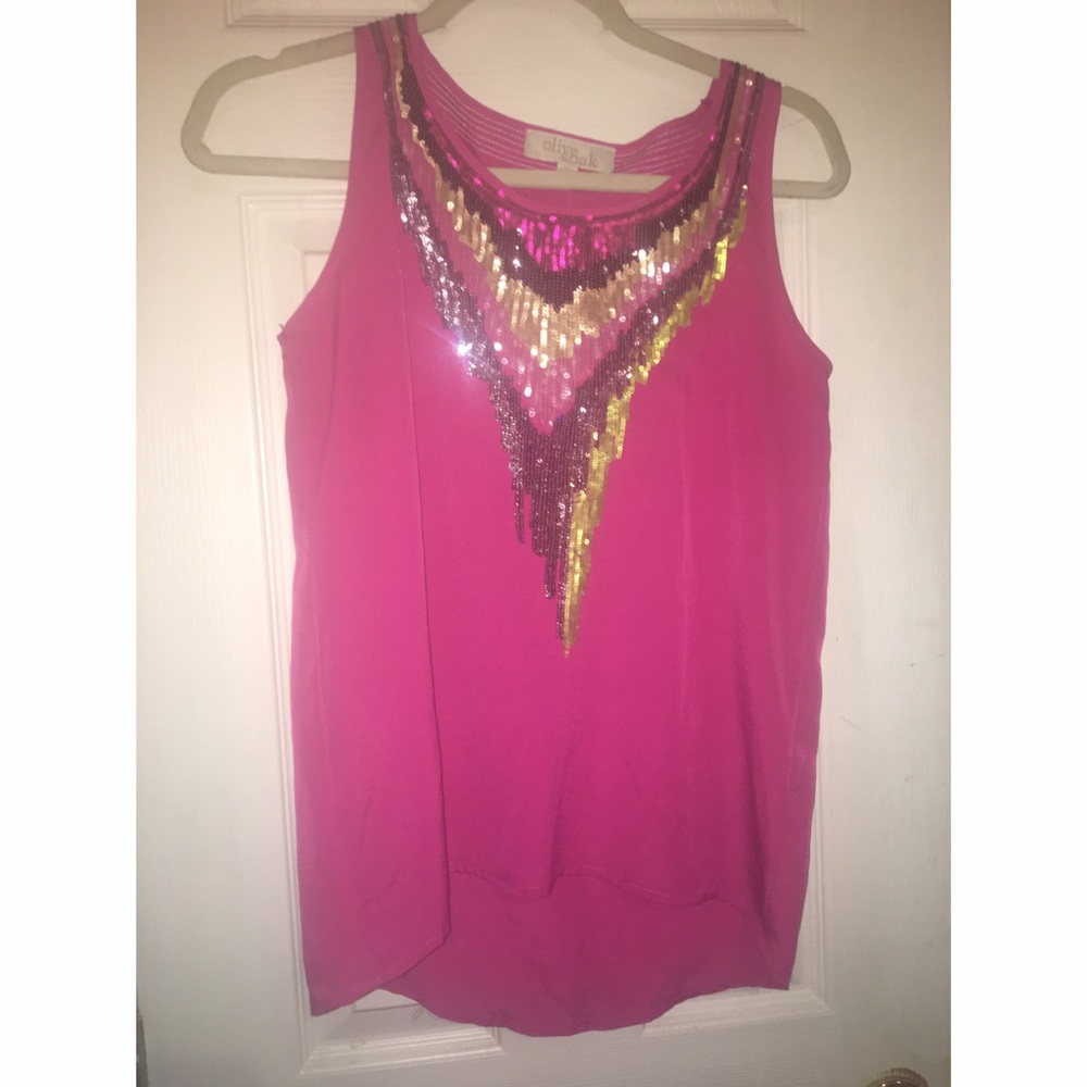 Olive & Oak Embellished Tank