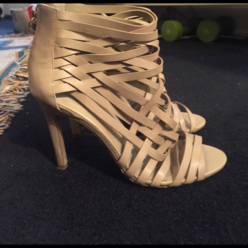 Nude strap heels- Jessica Simpson