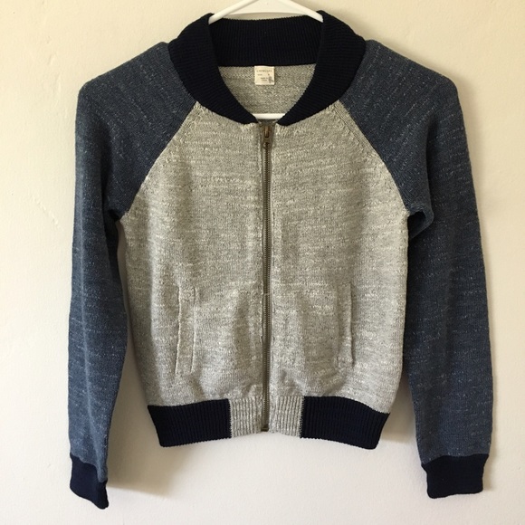 •SOLD• Boys J Crew Cuts Zipper Cardigan With Pocke - Picture 1 of 7