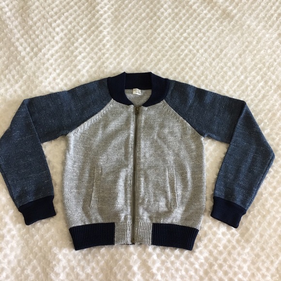 •SOLD• Boys J Crew Cuts Zipper Cardigan With Pocke - Picture 3 of 7